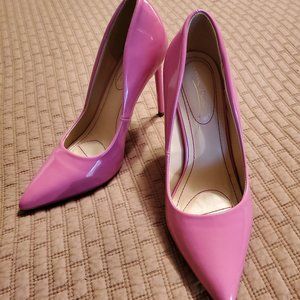 Anne Michelle Barbie Pink patent pumps - Size 7